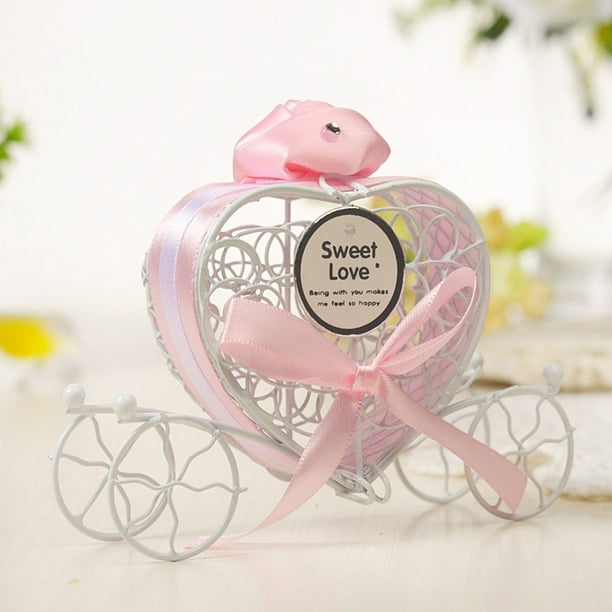 1pc Candy Boxes Romantic Carriage Sweets Chocolate Box Wedding Party Gift Boxes